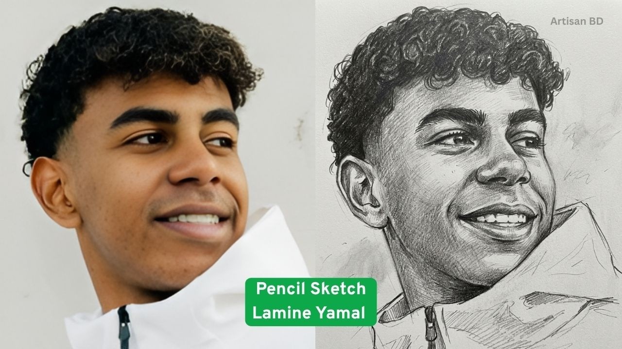 How to Draw Lamine Yamal 🎨 Step by Step (Easy Tutorial)