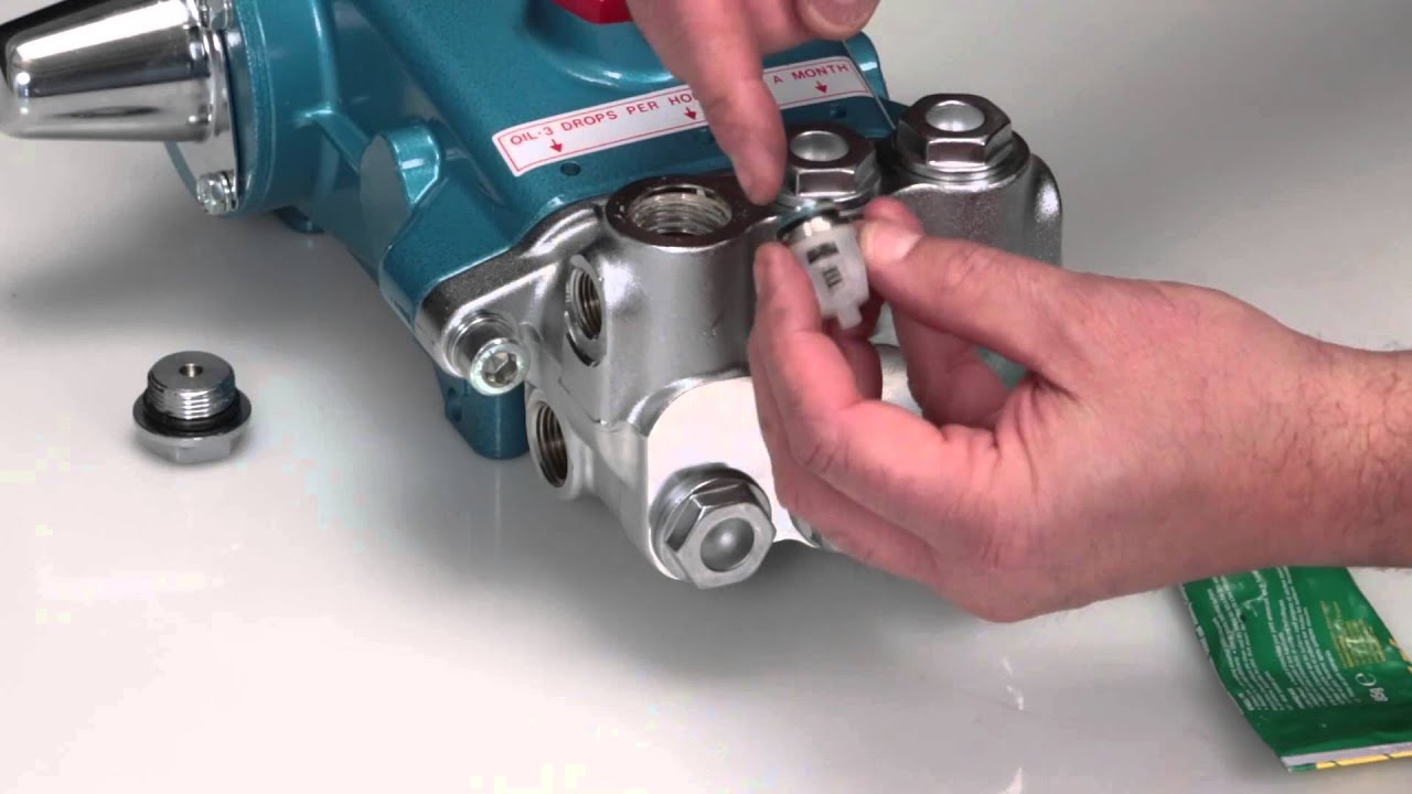 Servicing Valves   Cat Pumps Model 310, 340, 350, 30, 31, 34, 35