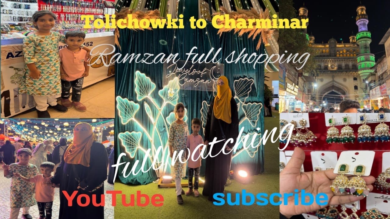 Ramzan Full Shopping | Tolichowki To Charminar 🛍️🌙 | Full Vlog #youtubevideo #viral #viralvideo 
