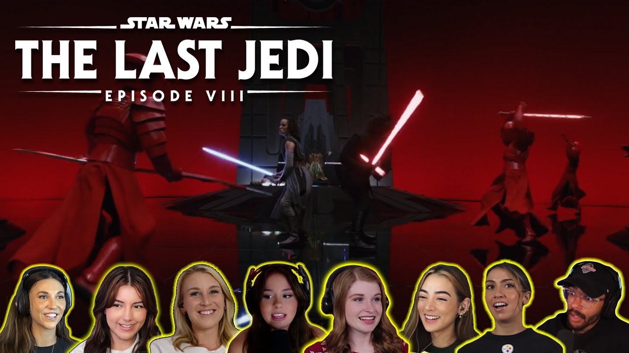Reactors Reacting to KYLO REN KILLING SNOKE | Star Wars: The Last Jedi (2017)