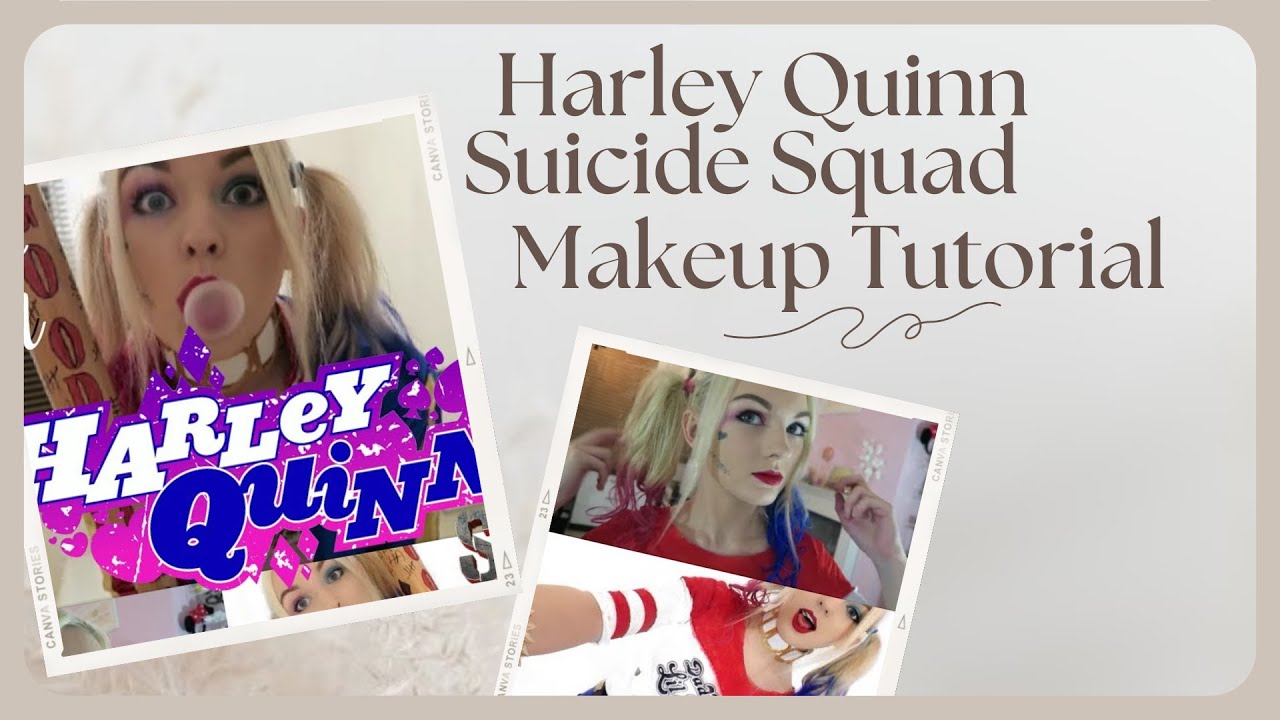 Suicide Squad Harley Quinn, Makeup Tutorial ♡ Stephanie Wyatt