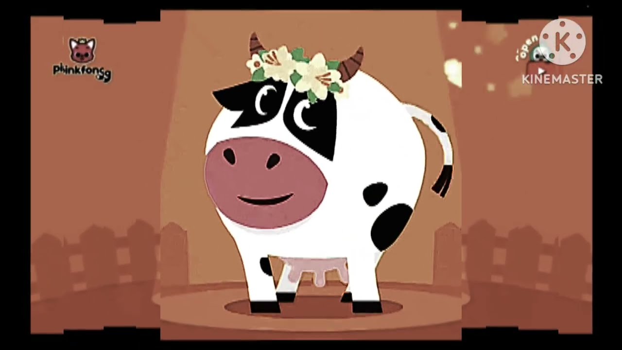 Beautiful  cow 🐄 🐮 dancing with kids#inspired by color inversion