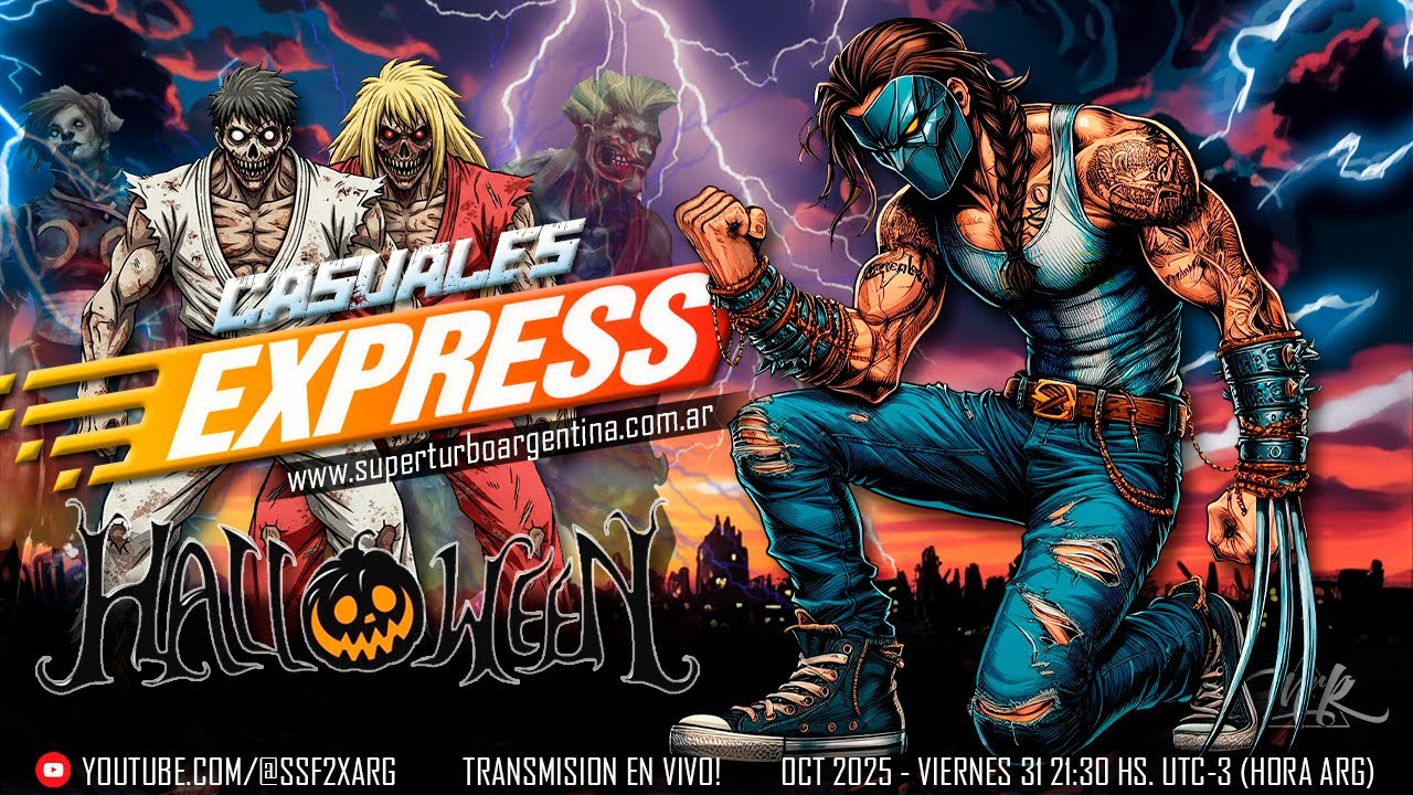 CASUALES HALLOWEEN 2025 - SUPER STREET FIGHTER 2X