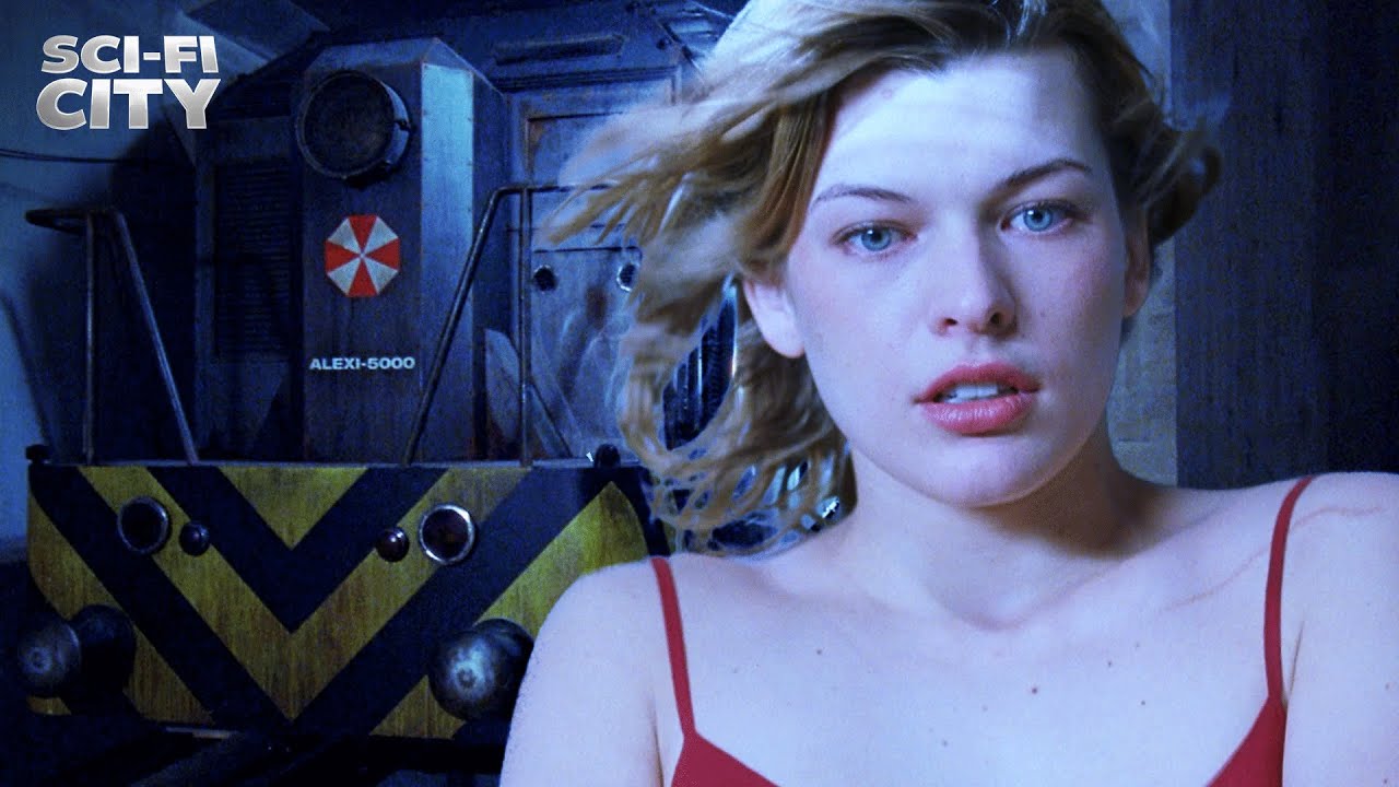 Underground Train to the Hive | Resident Evil (Milla Jovovich, Michelle Rodriguez)