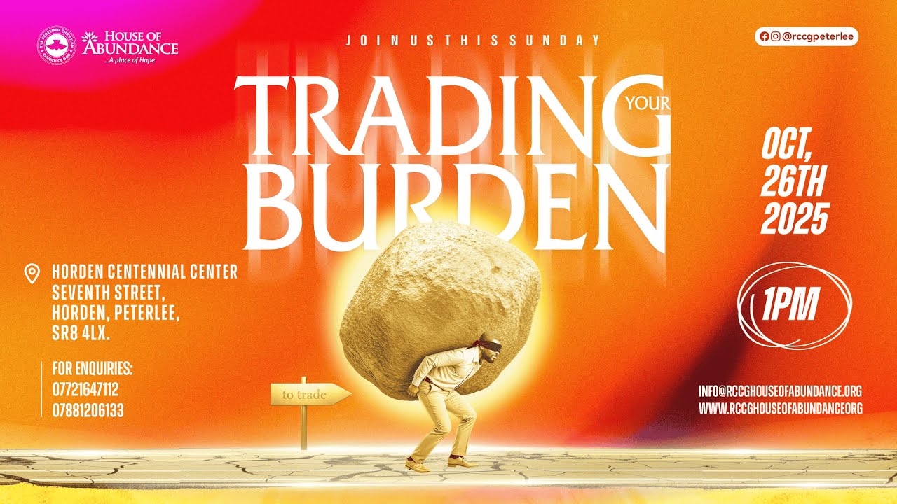 TRADING YOUR BURDEN || PST IFE OLUWATUYI || 26TH OCTOBER. 2025