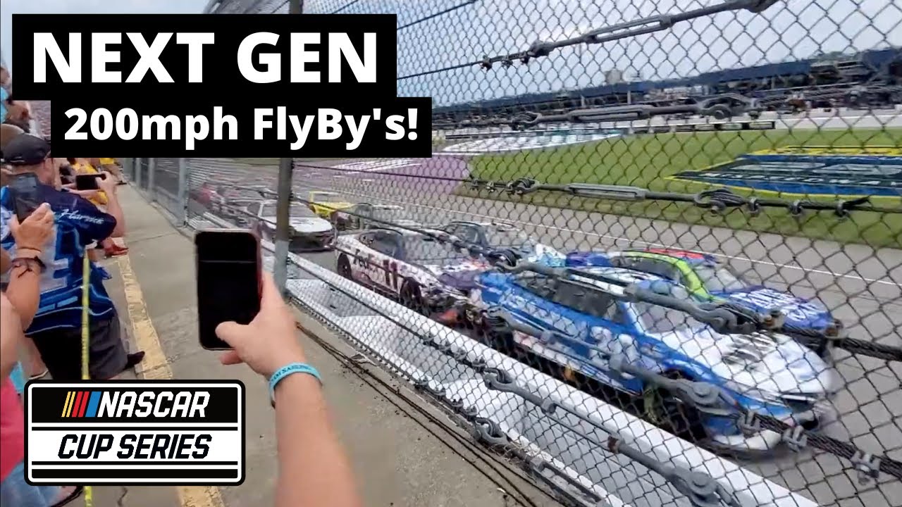 *PURE SOUND* NASCAR Next Gen 200mph FlyBy's | Michigan International Speedway