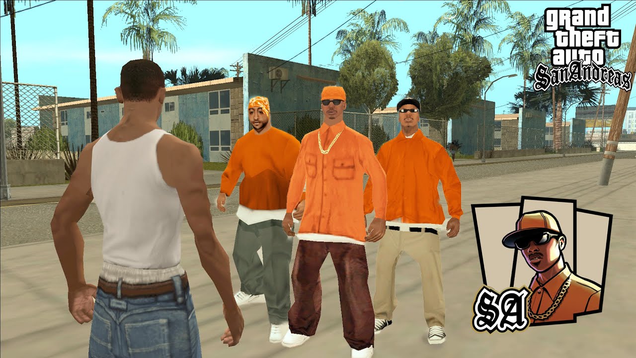 Что произойдет, если CJ присоединится к Orange Grove Families в GTA SAN ANDREAS?