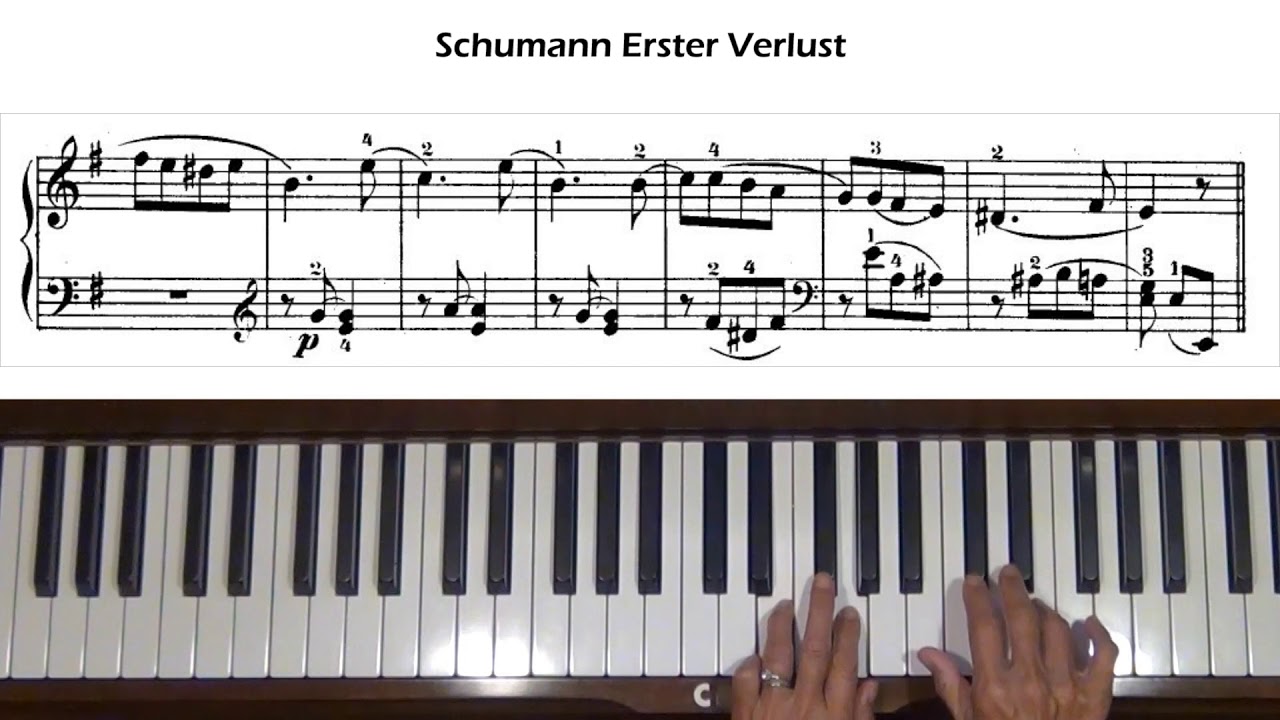 Schumann Erster Verlust Album for the Young Op. 68, No. 16 Piano Tutorial