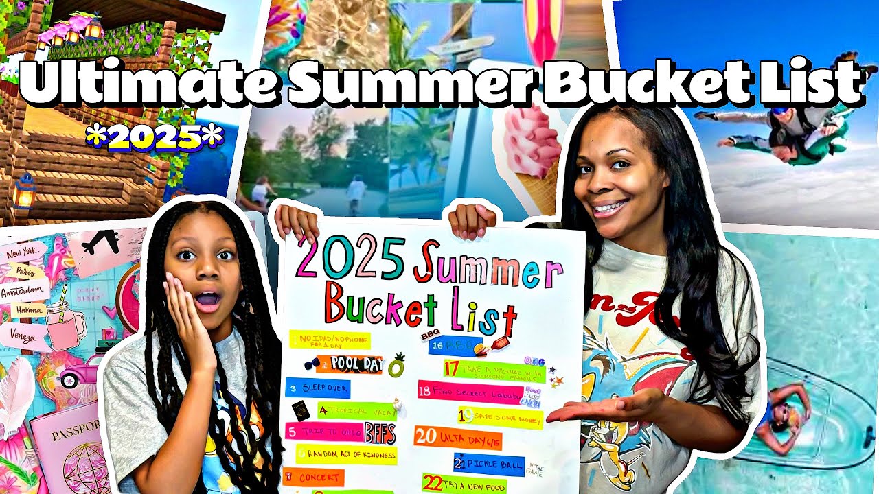Our CUTEST DIY Summer Bucket List EVER! 🎨🌸 (the ultimate list) 😱