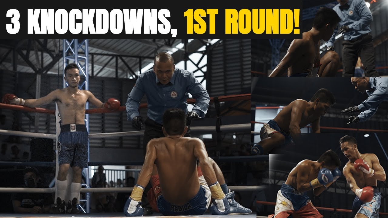 3 KNOCKDOWNS in 1st ROUND! Daniel Nicolas vs. Gerry Pabila