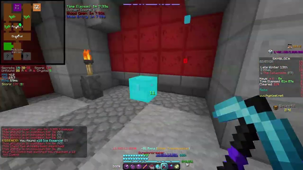 2:34 ice fill + quiz skip