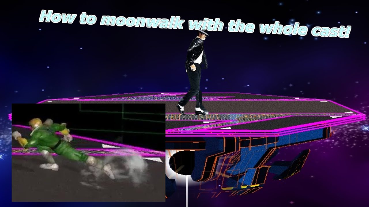 How to moonwalk with the entire cast in ssbm!