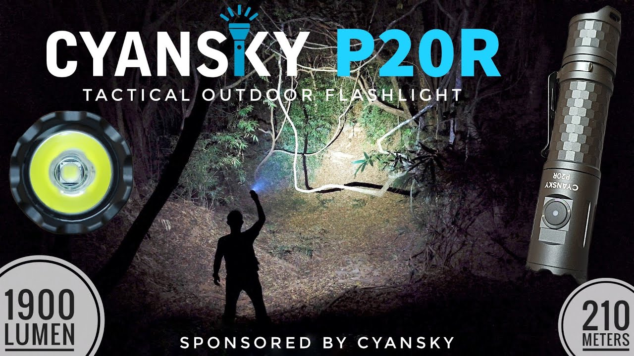 Cyansky P20R &mdash; тактический уличный фонарь 1900 лм, 210 м