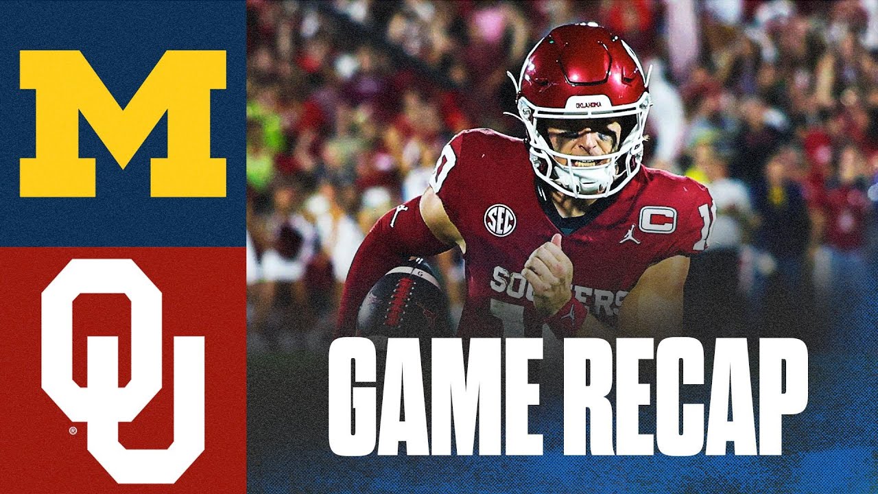 John Mateer's 3-TD night leads No. 18 Oklahoma past No. 15 Michigan | Game Recap