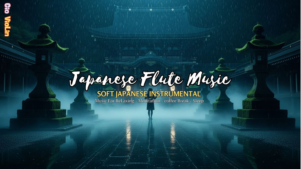 Peaceful Japanese Night – Zen Flute Music for Deep Relaxation | Gio Violin