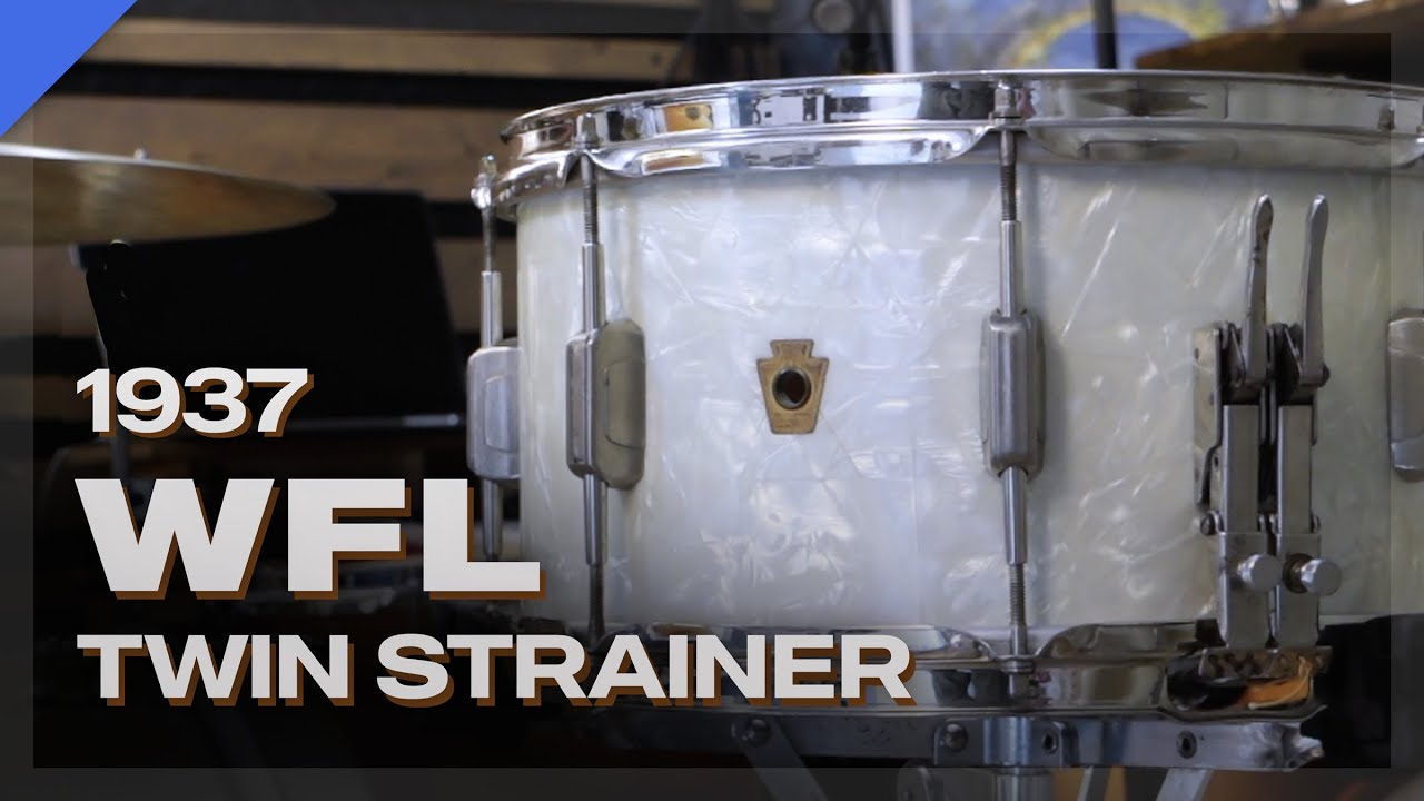 1937 WFL Dixieland Swing Twin Strainer Snare Drum