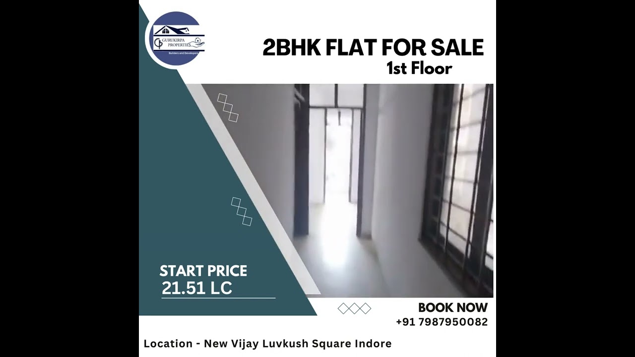 2 BHK Flat In Indore .best property in indore Low price property