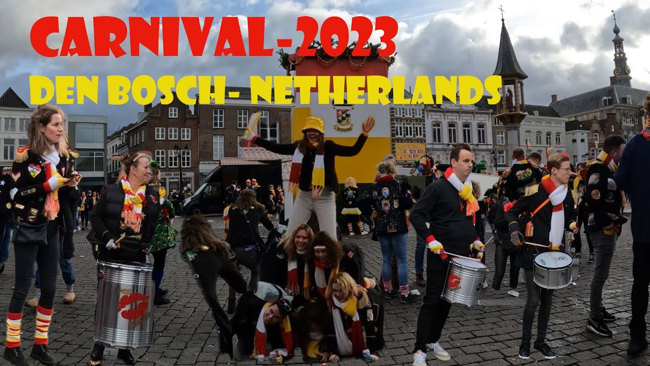 's-Hertogenbosch (Den Bosch) -Netherlands-Winter Carnival 2023. Unique celebration for carnival.