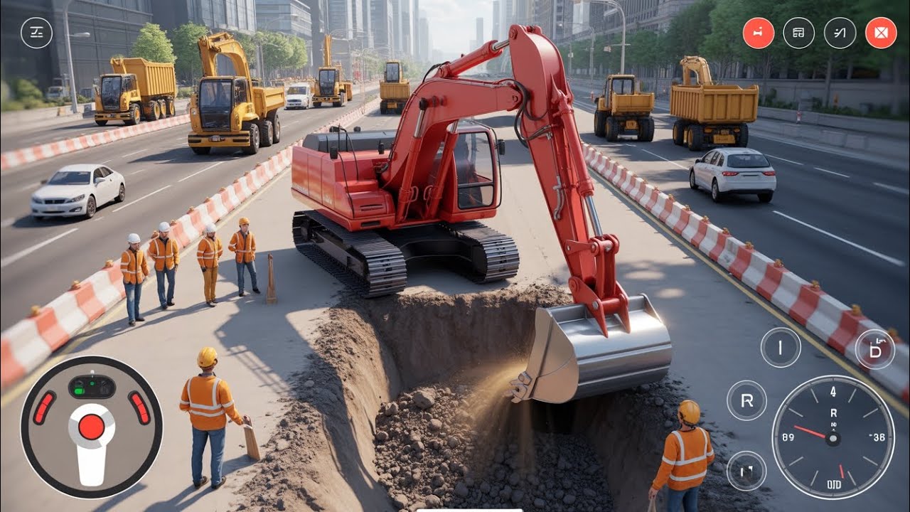 City Road Construction Simulator 3D 🚧 | Excavator & Dump Truck Gameplay | Android Game 2026