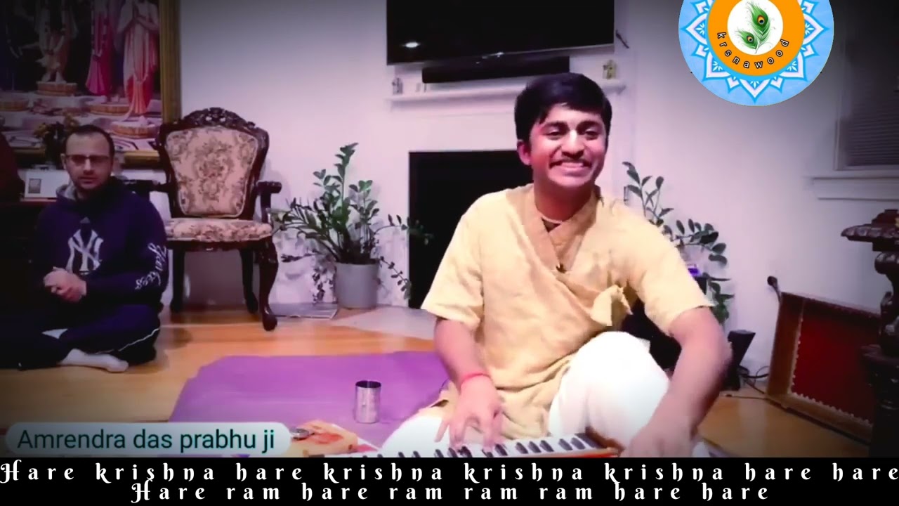 Enthusiastic kirtan by amarendra prabhu @krsnawood