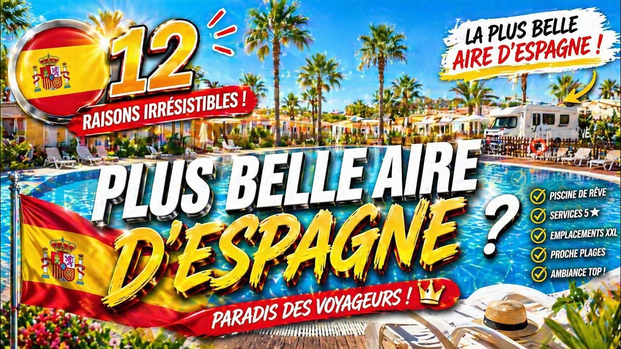 AREA CAMPER ESPAGNE : ma plus belle aire ? #campingcar #espagne #vanlife