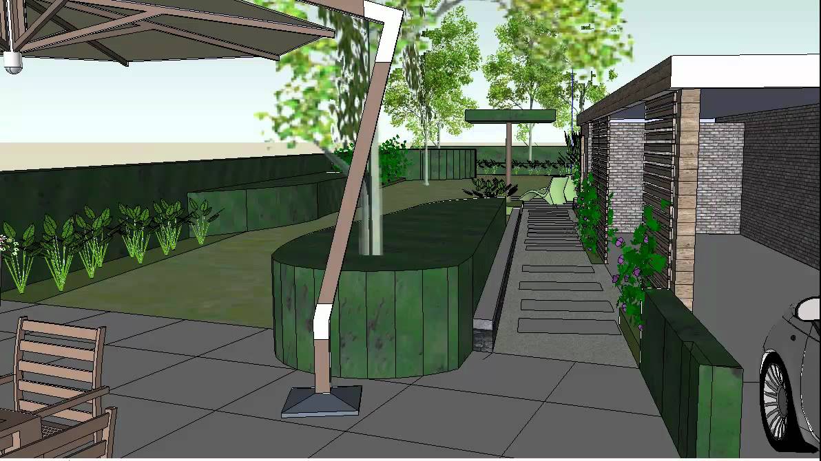 3D Tuinarchitect Ward Gielkens - achtertuin Overpelt