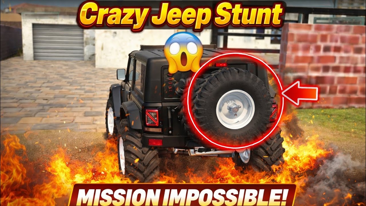Crazy Jeep Stunt Mission 😱 | Offroad Jeep Gameplay | Impossible Challenge #tranding #thar 