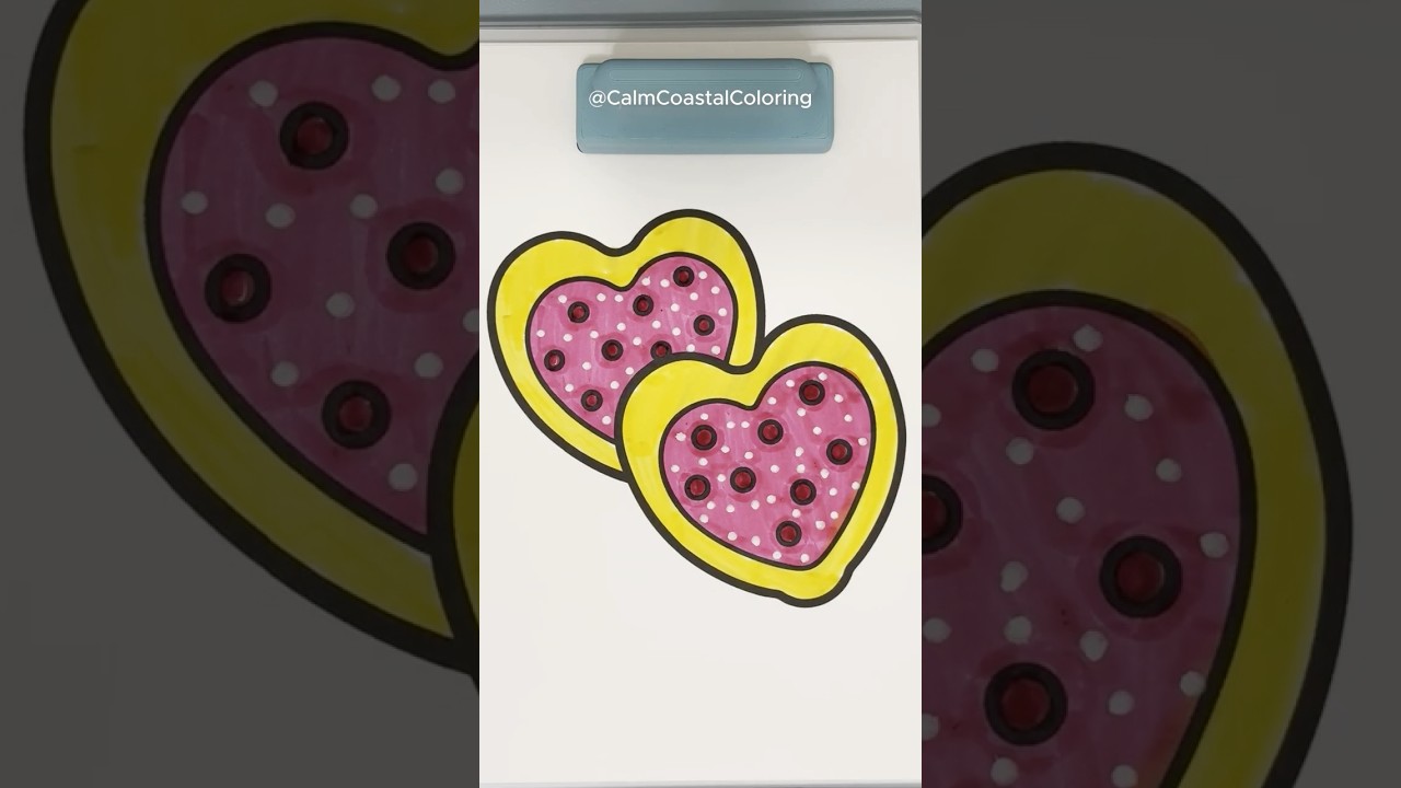 Relaxing Cookie Coloring Marker ASMR #shorts #asmr #art #coloring #satisfying #asmrsounds