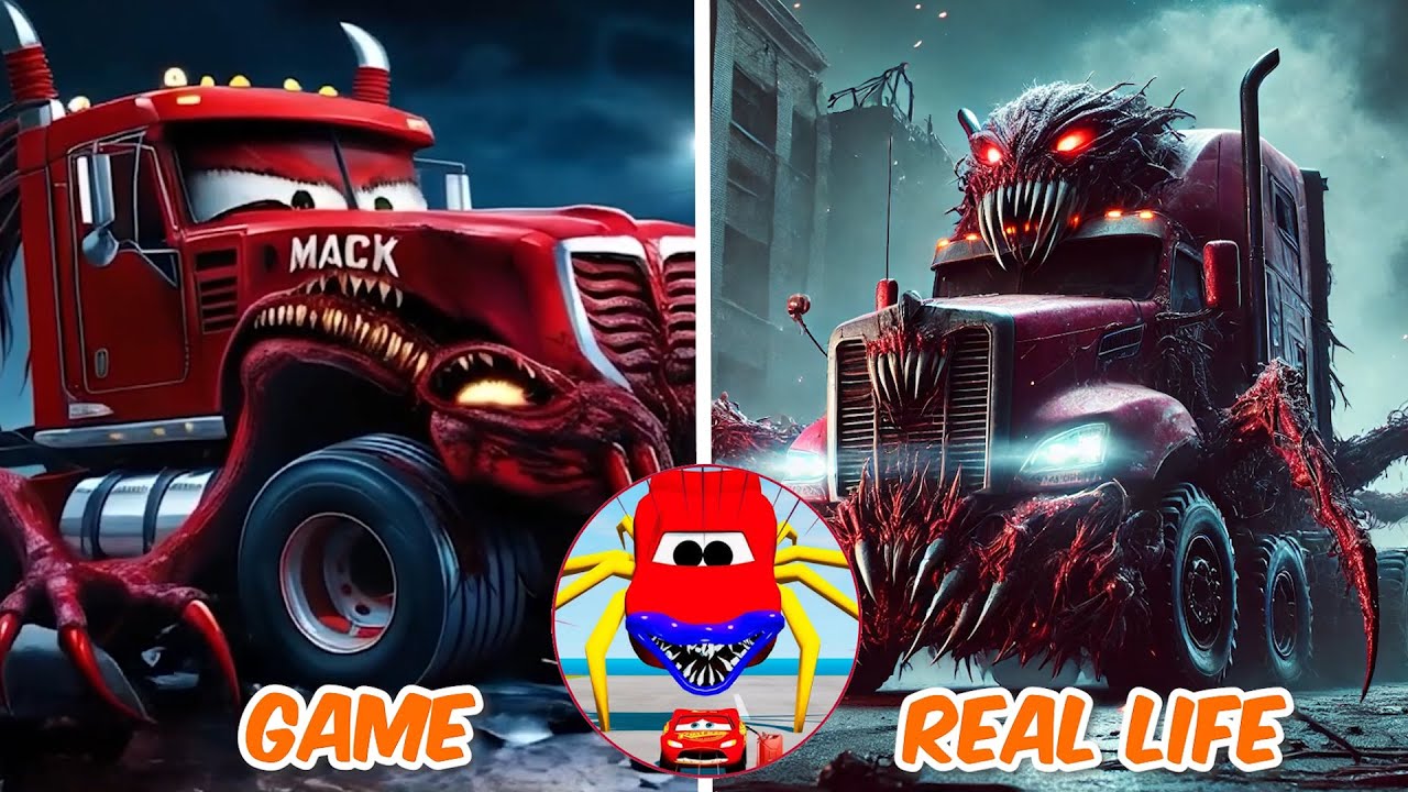 INFECTED Mack Truck Eater Monster | All Eater Monster | Tiles Hop EDM Rush Chaos