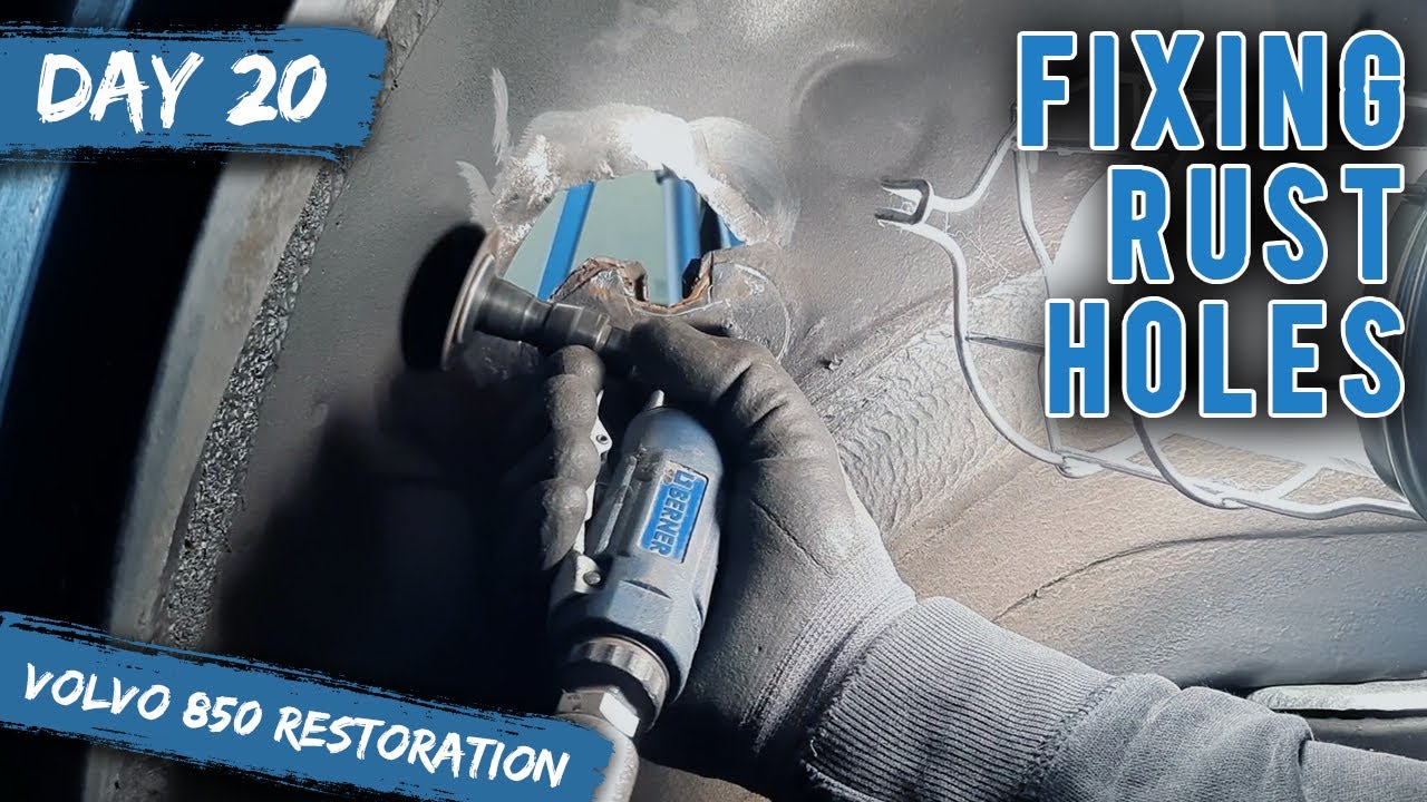 Volvo 850 Restoration - Fixing Rust Holes With Metal Bonding