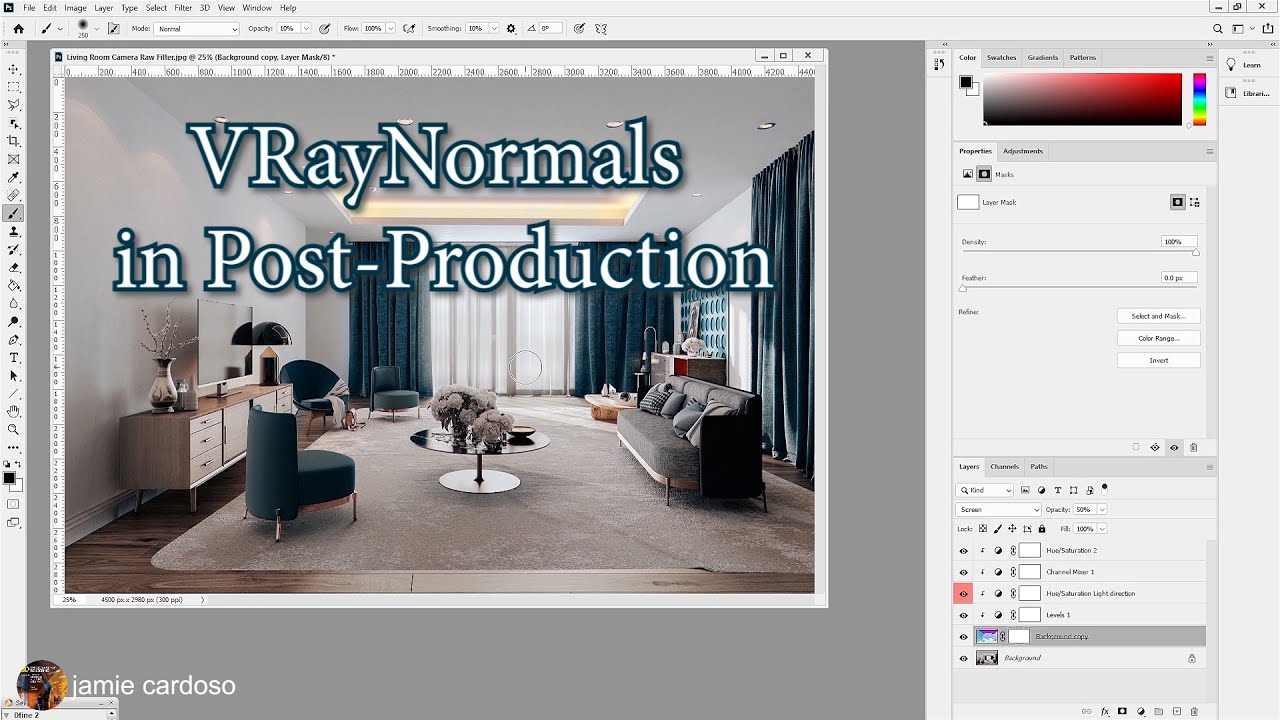 Post Production: Using VRayNormals