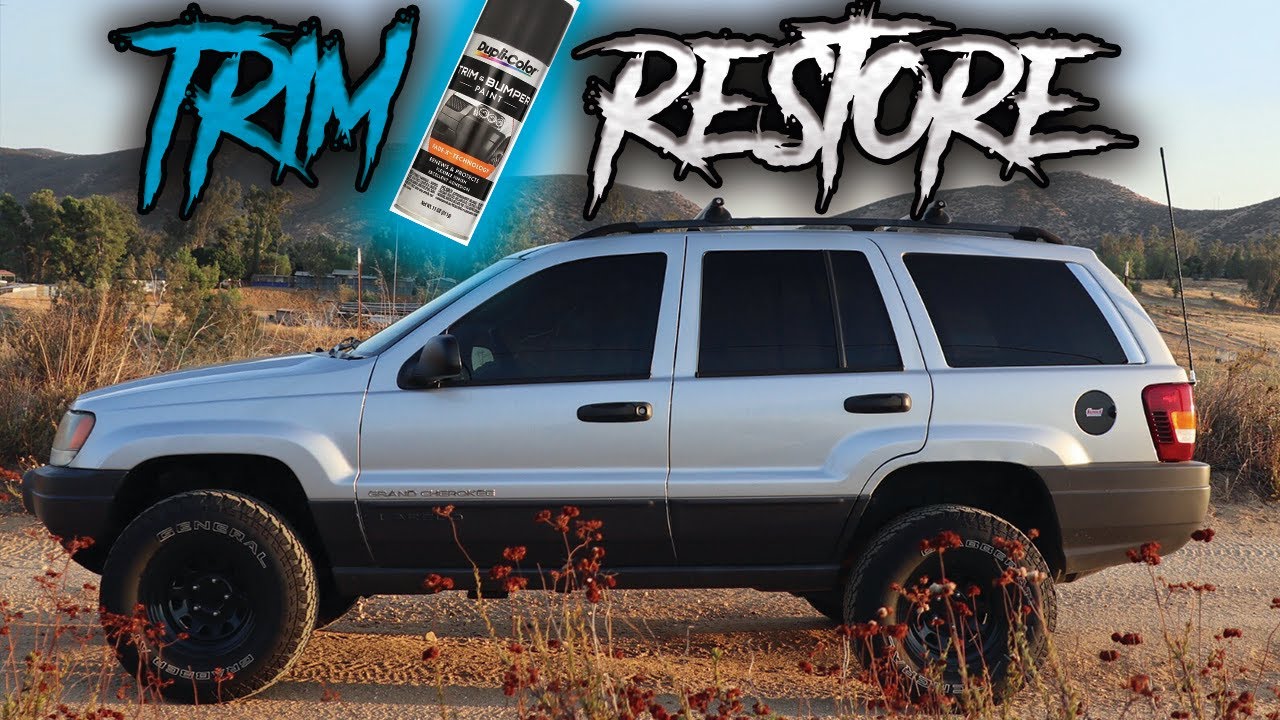 HOW TO RESTORE PLASTIC TRIM ON ANY CAR | JEEP WJ Grand Cherokee