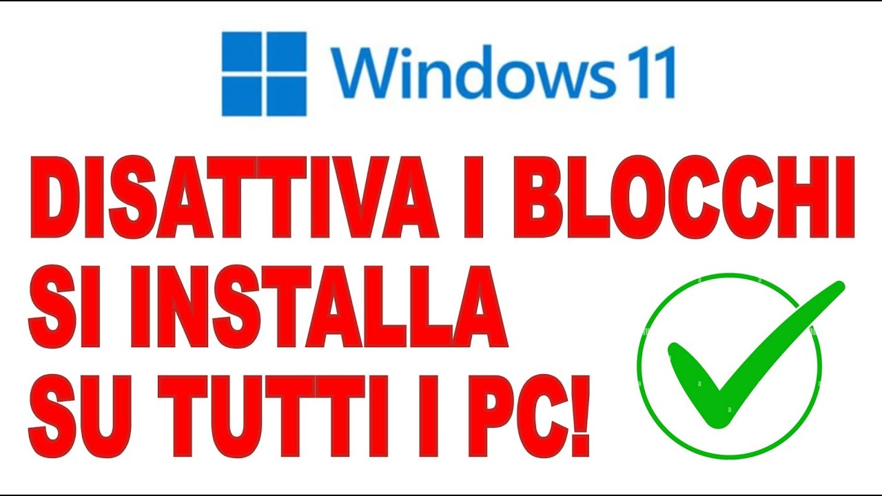 Installazione Windows 11 su vecchi PC, evita tutti i blocchi, METODO AVANZATO!