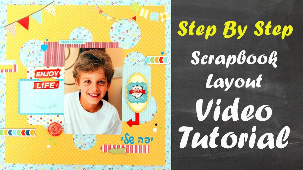 Pretty Scrapbook layout process
