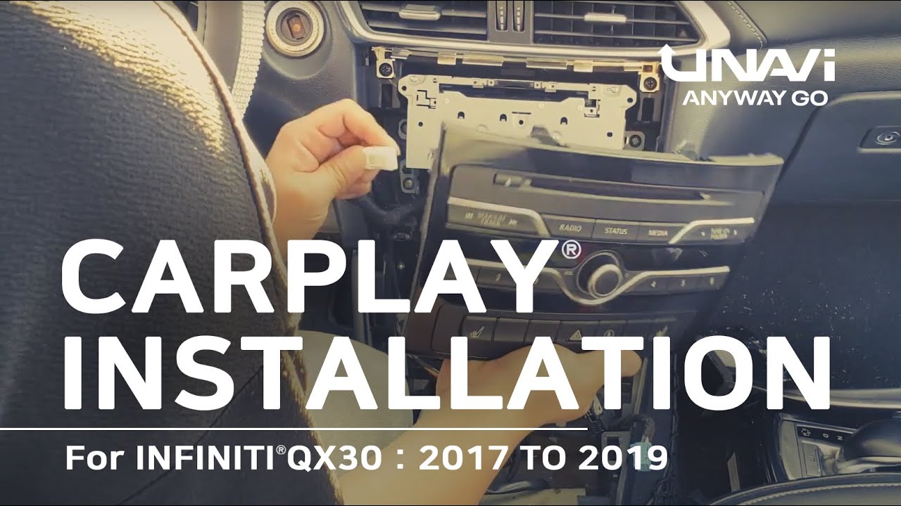 [UNAVI] INFINITI QX30 AFTERMARKET OEM-integrated CARPLAY INSTALL