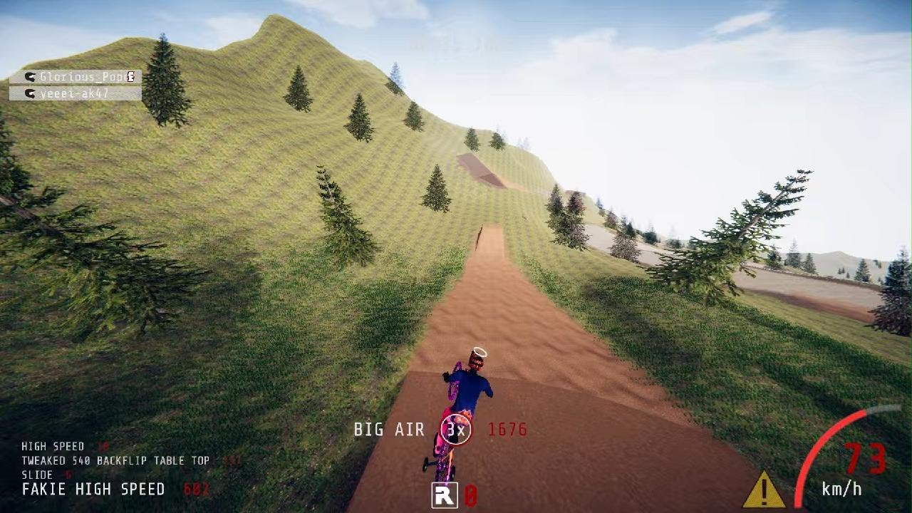 Crazy line on decsenders