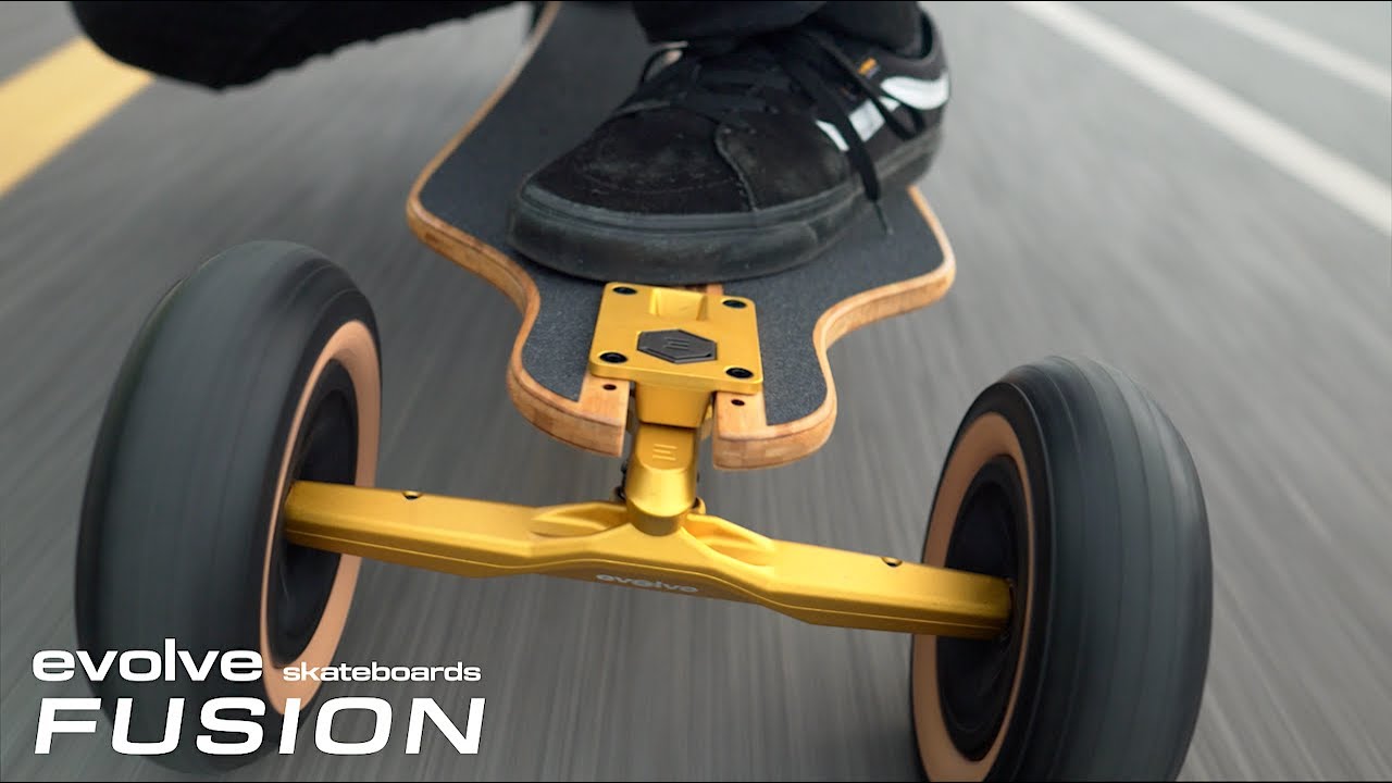 #296 Evolve Fusion Electric Skateboard - A detailed review (AT/ST) / Ultimate Supercarve 2 trucks