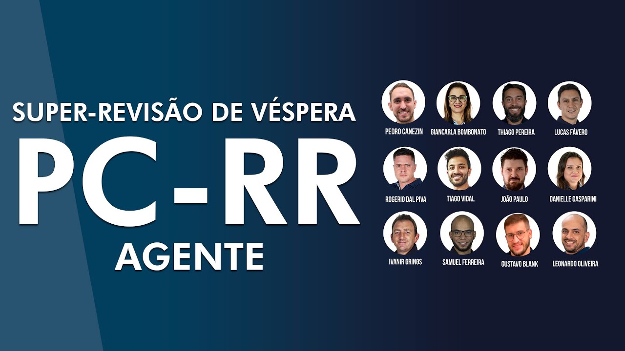 CONCURSO PC RR 2022 - Revisão de Véspera - AlfaCon