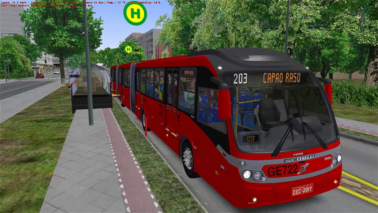 [OMSI 2] Biarticulados de Curitiba #2- Linha 203 Sentido Capão Raso Expresso + G27 