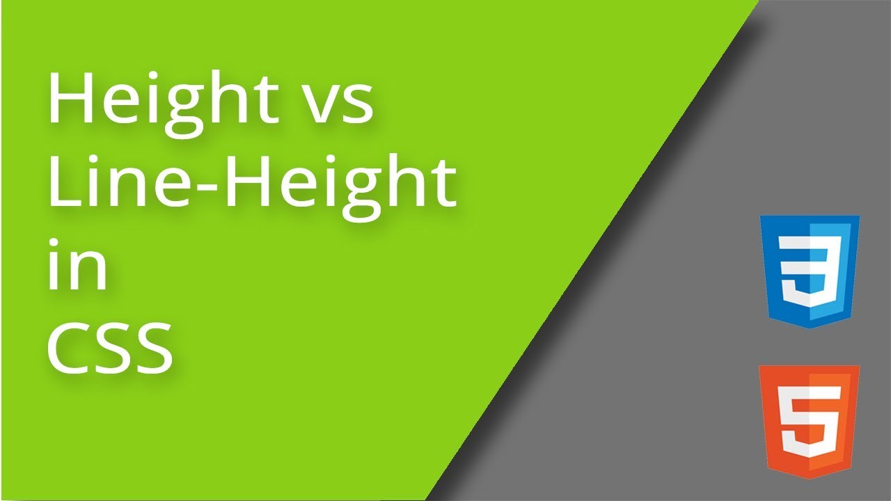 CSS Height против Line-Height