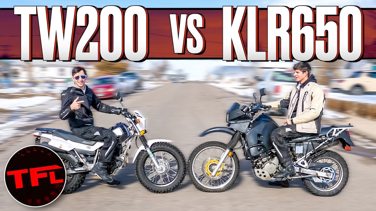 MOST DURABLE DUAL-SPORT EVER? Kawasaki KLR650 vs Yamaha TW200 Head-to-Head!