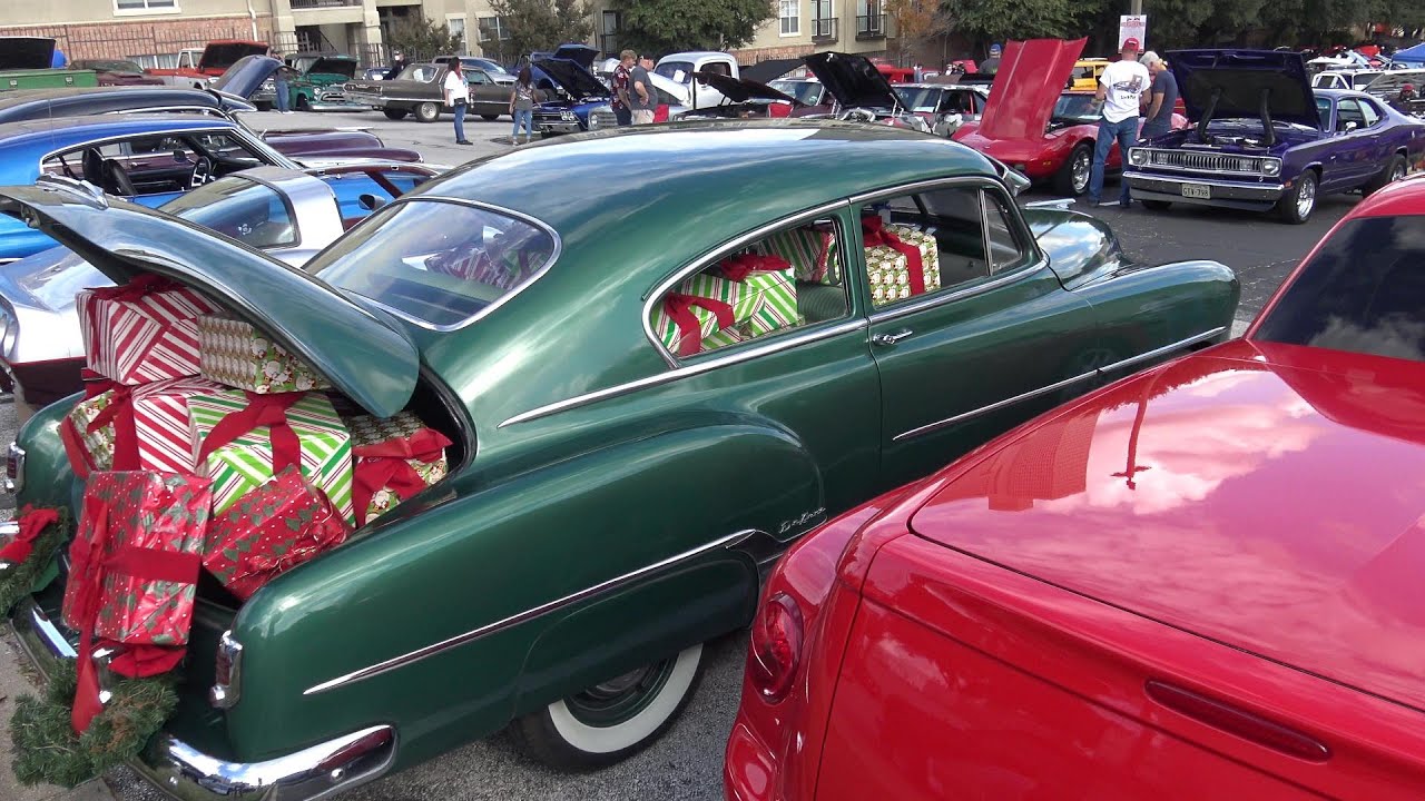 Classic Car Show {Masonic Temple} Ft Worth Texas Christmas 4K Santa? 2020 Samspace81 Muscle Cars