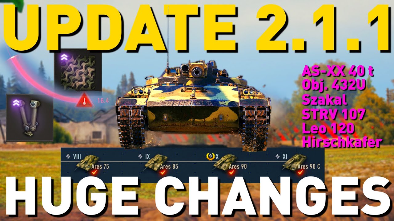 Update 2.1.1 has HUGE CHANGES for World of Tanks!