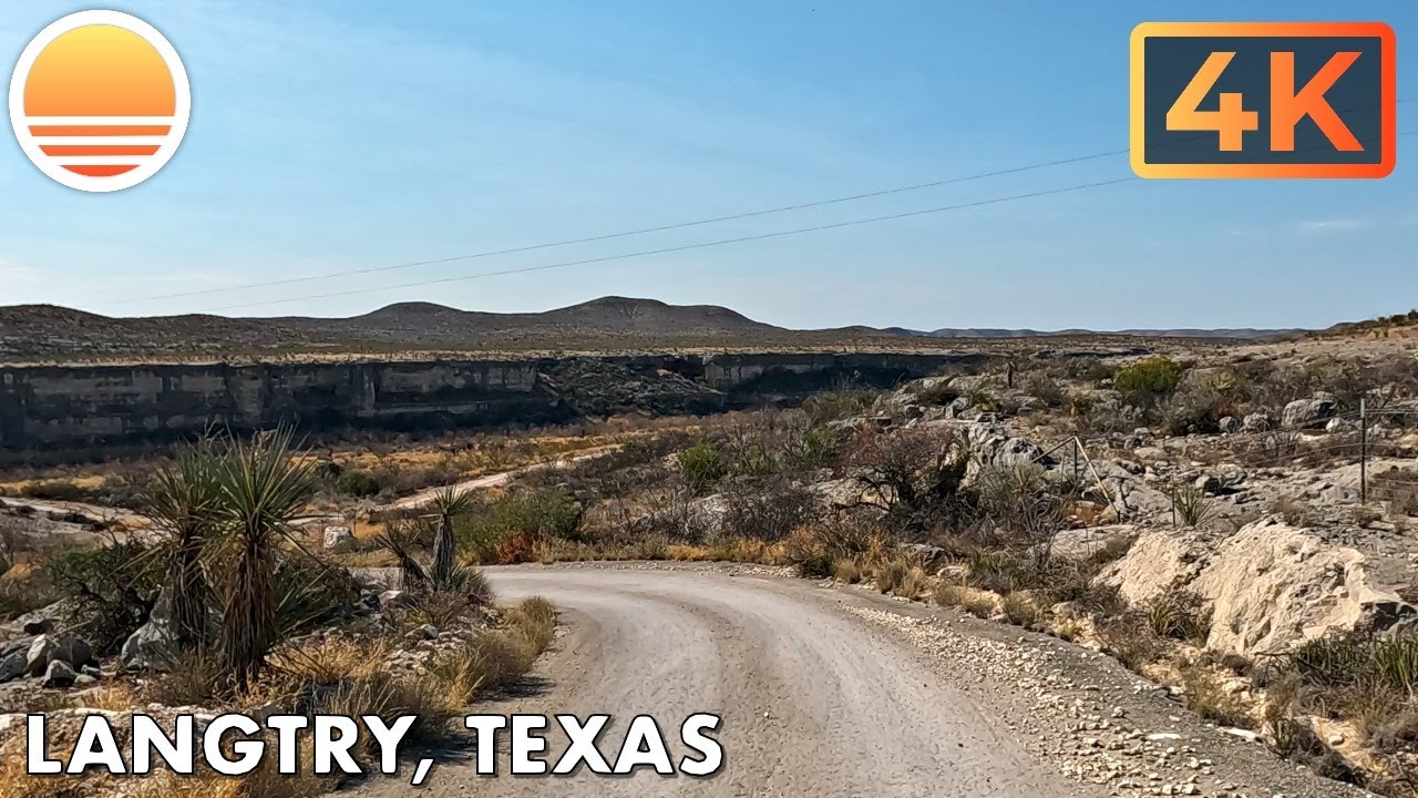 Langtry, Texas! Drive with me through a Texas town!