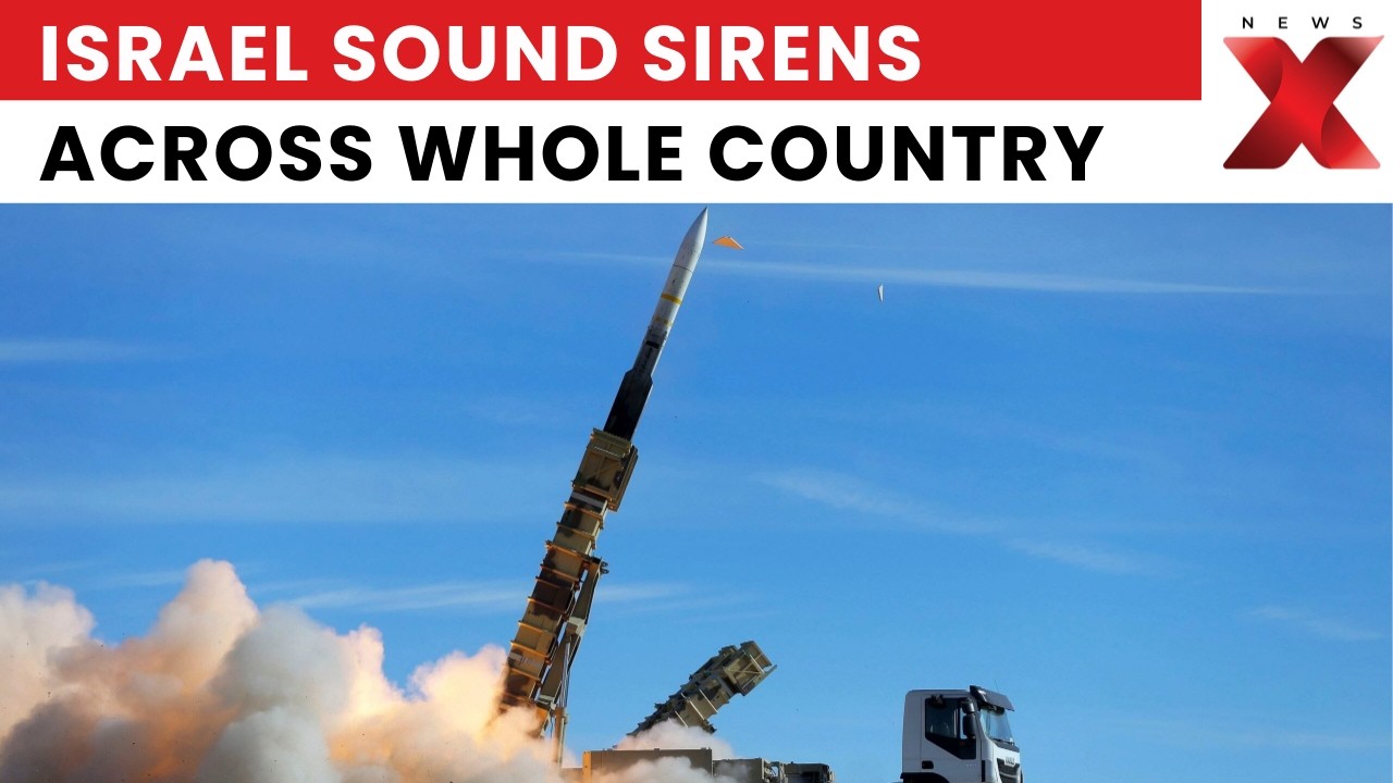 Missile Alert! Iran Launches Missiles At Israel, Air Defences Activated | NewsX