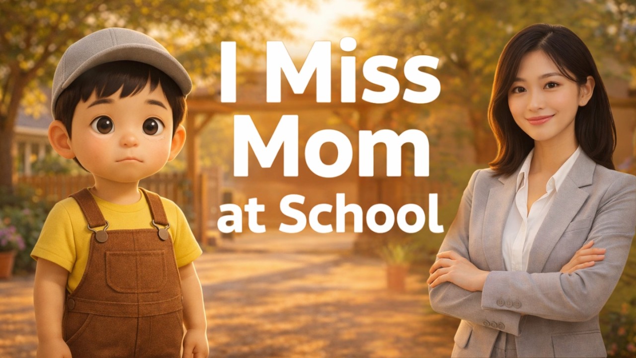 When I Miss Mom at School | A Preschool Emotional Story | Bi-Lee Kids Channel