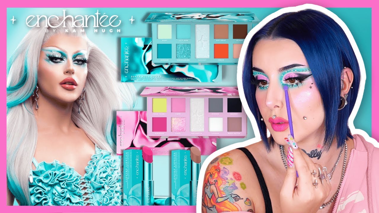 on teste ENCHANT&Eacute;E by KAM HUGH 💋 la premi&egrave;re marque de makeup d&rsquo;une drag queen en France ?!
