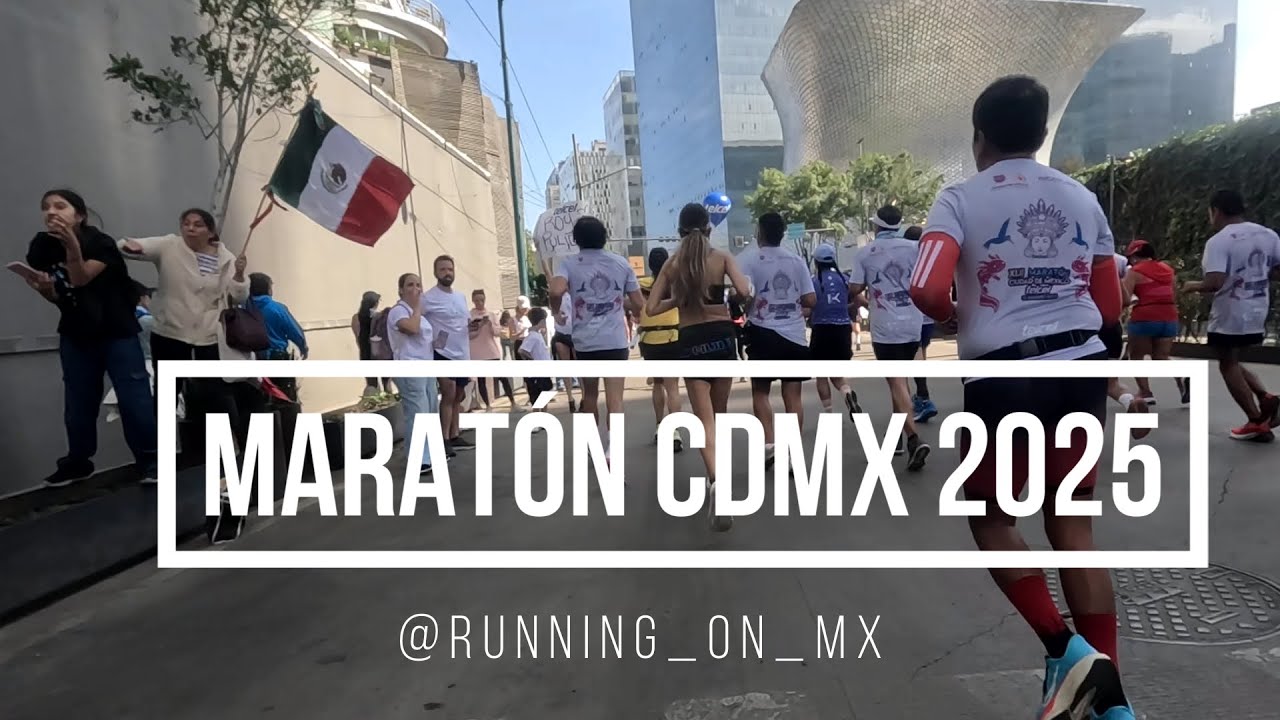 Maratón Telcel CDMX 2025. Carrera completa. México City Marathon