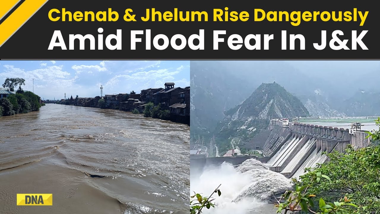 Jammu Kashmir News: Chenab, Jhelum River Cross Danger Mark; Heavy Rains Trigger Flood Threat In J&K