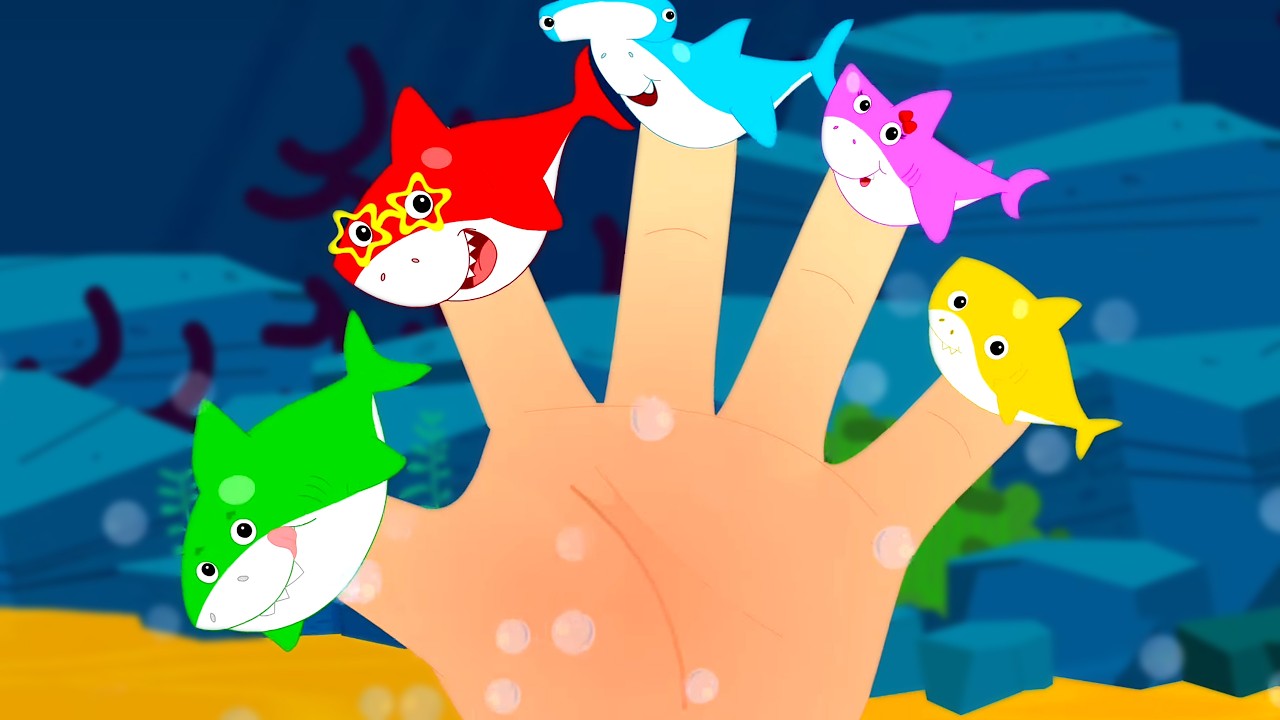 Famille Doigt du Requin 🦈👆 | Chanson pour enfants en français